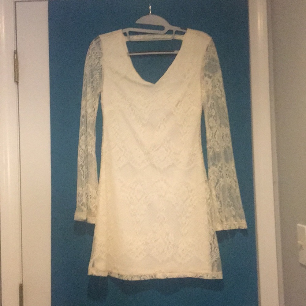 Edgy Lace/Satin Dress